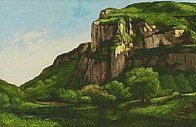 Gustave Courbet, La Roche de Hautepierre  Mouthier - GRANDS PEINTRES / Courbet