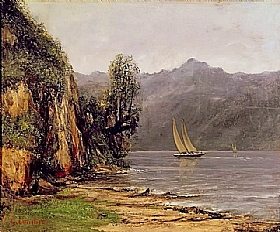 Gustave Courbet, Le lac Lman - GRANDS PEINTRES / Courbet