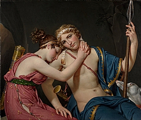 Jacques-Louis David, Adieux Tlmaque et Eucharis - GRANDS PEINTRES / David