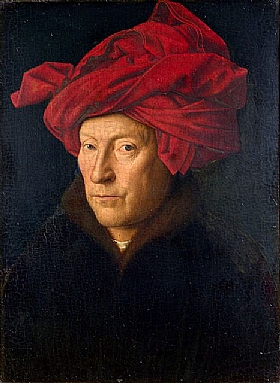 Jan Van Eyck, Autoportrait - GRANDS PEINTRES / Van Eyck