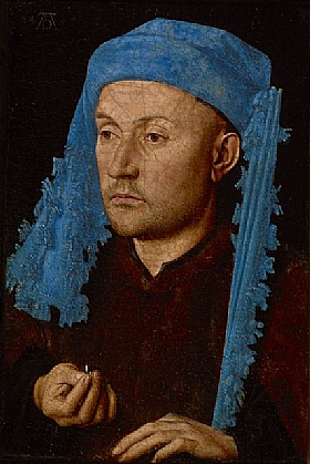 Jan Van Eyck, Lhomme au turban bleu - GRANDS PEINTRES / Van Eyck