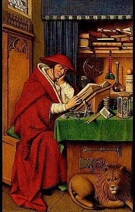 Jan Van Eyck, Saint Jérôme dans son étude - GRANDS PEINTRES / Van Eyck