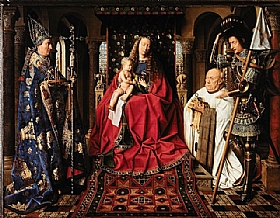 Jan Van Eyck, Vierge au chanoise Van der Paele - GRANDS PEINTRES / Van Eyck