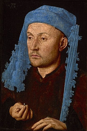 Jan Van Eyck, L’homme au turban bleu - GRANDS PEINTRES / Van Eyck