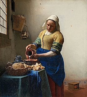 Johannes Vermeer, La laitiere - GRANDS PEINTRES / Vermeer