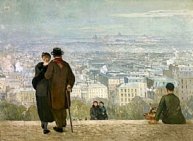 Jules Adler, Paris vue du Sacr-coeur - GRANDS PEINTRES / Adler