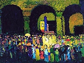Vassily Kandinsky, Dans l'glise - GRANDS PEINTRES / Kandinsky