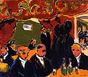 Ernst-Ludwig Kirchner, Taverne  vins - GRANDS PEINTRES / Kirchner