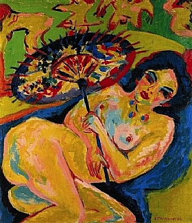 Ernst-Ludwig Kirchner, fille sous une ombrelle japonaise - GRANDS PEINTRES / Kirchner
