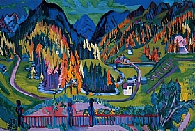 Ernst-Ludwig Kirchner, Valle de Sertig en automne - GRANDS PEINTRES / Kirchner