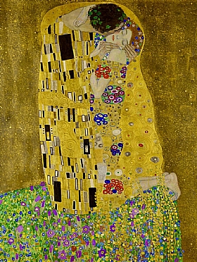Gustav Klimt, Le baiser (format modifi) - GRANDS PEINTRES / Klimt