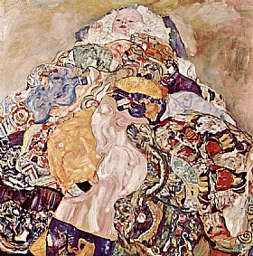 Gustav Klimt, Le bb berceau - GRANDS PEINTRES / Klimt