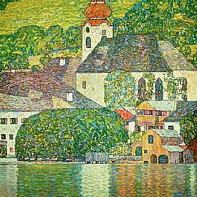Gustav Klimt, Eglise dUnterach sur lAttersee - GRANDS PEINTRES / Klimt