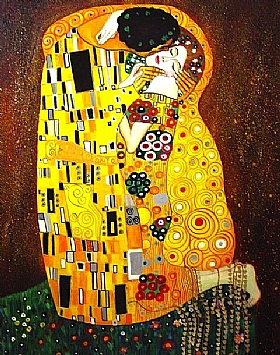 Tapisserie Le Baiser De Klimt – Metrax – Jacquard Doublé 100x144 Cm – Viscose