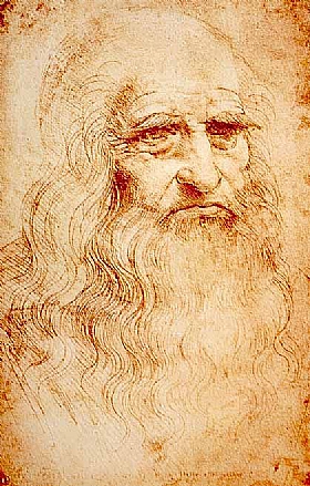Lonard de Vinci, Autoportrait - GRANDS PEINTRES / De Vinci