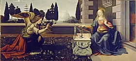 Léonard de Vinci, L'annonciation - GRANDS PEINTRES / De Vinci