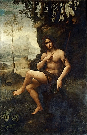 Lonard de Vinci, Saint Jean Baptiste Bacchus - GRANDS PEINTRES / De Vinci