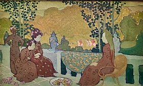Maurice Denis, Femmes assises  la terrasse - GRANDS PEINTRES / Denis