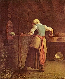 Jean François Millet La boulangère tableau de GRANDS PEINTRES et