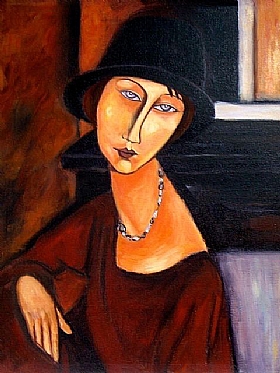 Modigliani, Jeanne Hbuterne au chapeau - GRANDS PEINTRES / Modigliani