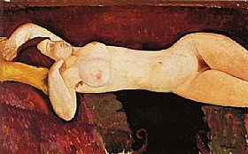 Modigliani, Nu 1919 - GRANDS PEINTRES / Modigliani