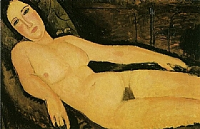Modigliani, nu sur un divan - GRANDS PEINTRES / Modigliani