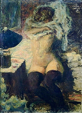 Pierre Bonnard, Femme nue aux bas noirs - GRANDS PEINTRES / Bonnard