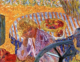 Pierre Bonnard, Jeune femme au jardin - GRANDS PEINTRES / Bonnard