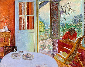 Pierre Bonnard, La salle a manger et le jardin - GRANDS PEINTRES / Bonnard