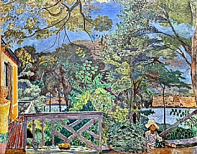 Pierre Bonnard, Terrasse  Vernon bord de Seine - GRANDS PEINTRES / Bonnard