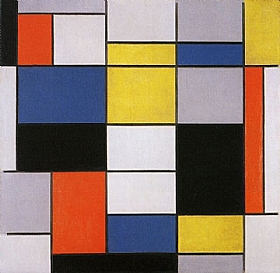 Piet Mondrian, Composition A 1923 - GRANDS PEINTRES / Mondrian