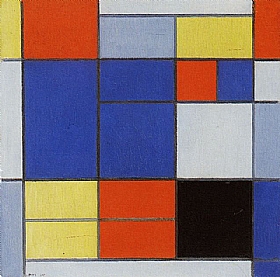 Piet Mondrian, Composition C 1920 - GRANDS PEINTRES / Mondrian