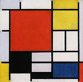 Piet Mondrian, rouge jaune bleu noir - GRANDS PEINTRES / Mondrian