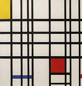 Piet Mondrian, Composition rouge - jaune - bleu - GRANDS PEINTRES / Mondrian