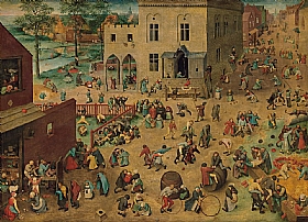 Pieter Bruegel dit lAncien, Jeux d'enfants - GRANDS PEINTRES / Bruegel
