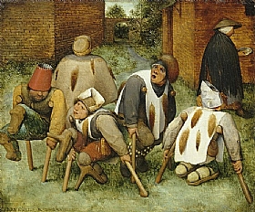 Pieter Bruegel dit l’Ancien, Les mendiants - GRANDS PEINTRES / Bruegel