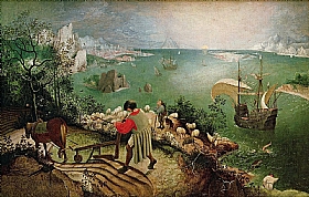 Pieter Bruegel dit lAncien, Paysage et chute d'Icare - GRANDS PEINTRES / Bruegel