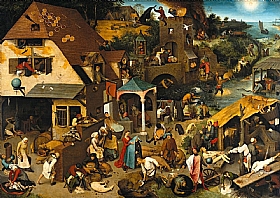 Pieter Bruegel dit l’Ancien, Les proverbes flamands - GRANDS PEINTRES / Bruegel