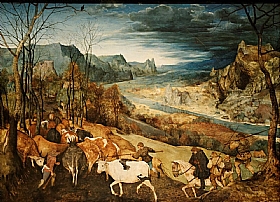 Pieter Bruegel dit lAncien, La rentre des troupeaux - GRANDS PEINTRES / Bruegel