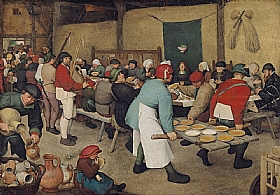 Pieter Bruegel dit lAncien, Le repas de noce - GRANDS PEINTRES / Bruegel
