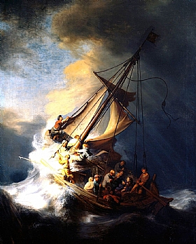 Rembrandt, Le Christ dans la tempête - GRANDS PEINTRES / Rembrandt