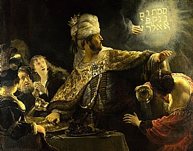 Rembrandt, Le festin de Balthazar - GRANDS PEINTRES / Rembrandt