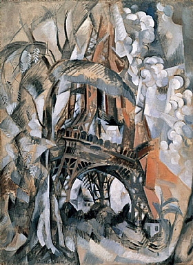 Robert Delaunay, Tour Eiffel aux arbres - GRANDS PEINTRES / Delaunay