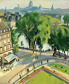 Robert Delaunay, Vue du quai du Louvre - GRANDS PEINTRES / Delaunay