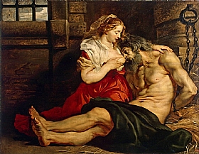 Pierre Paul Rubens, Charit romaine - GRANDS PEINTRES / Rubens