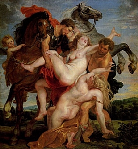 Pierre Paul Rubens, l’enlèvement des filles de Leucippus - GRANDS PEINTRES / Rubens