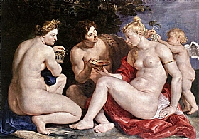 Pierre Paul Rubens, Vnus Cupidon Bacchus et Crs - GRANDS PEINTRES / Rubens