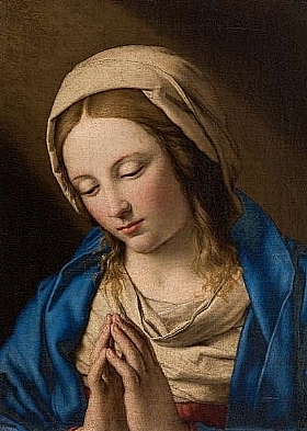 Salvi da Sassoferrato, La Vierge en Adoration - GRANDS PEINTRES / Sassoferrato