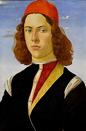Sandro Botticelli, Portrait d'un jeune homme - GRANDS PEINTRES / Botticelli
