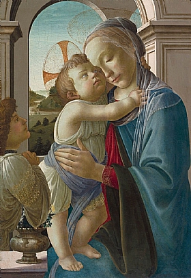 Sandro Botticelli, Vierge  l'enfant - GRANDS PEINTRES / Botticelli